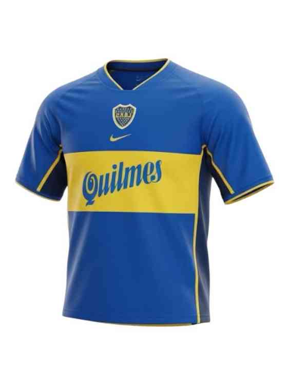 Camiseta Boca Juniors Titular 2001 Retro Nike (ID: 4658)