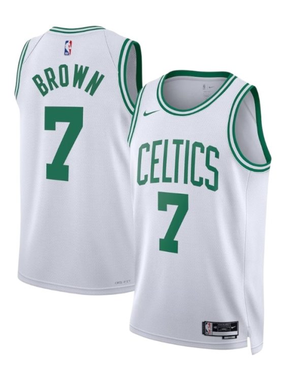 Camiseta Boston Celtics Brown 7 Blanca NBA Nike (ID: 5749)