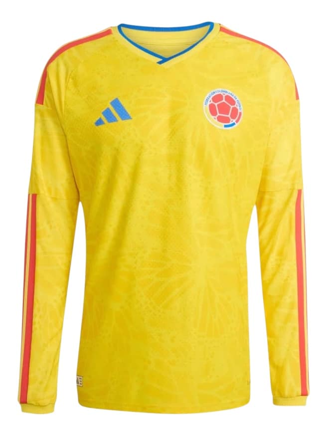 Camiseta Colombia Titular 2026/27 Adidas Versión Partido Manga Larga (ID: 5904)