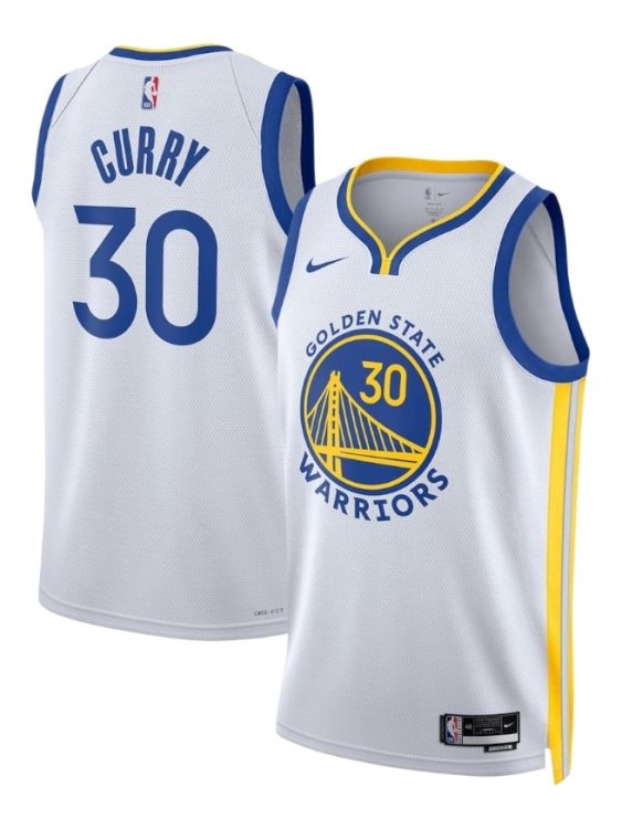 Camiseta Golden State Warriors Curry 30 Blanca NBA Nike (ID: 5700)