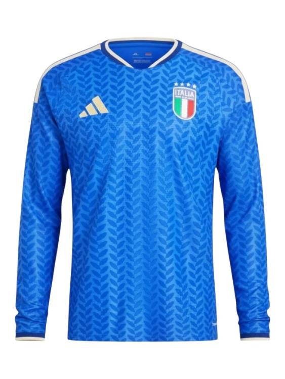 Camiseta Italia Titular 2026/27 Adidas Versión Partido Manga Larga