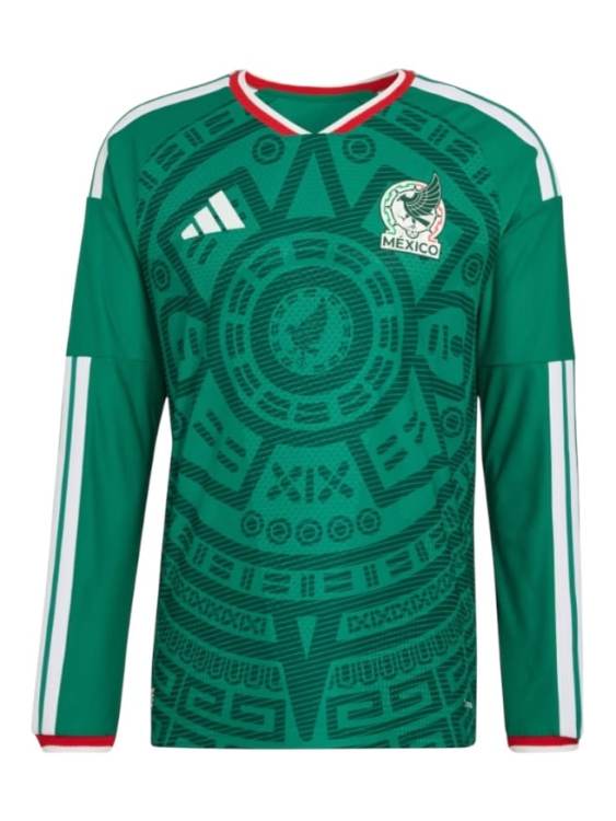 Camiseta México Titular 2026/27 Adidas Versión Partido Manga Larga (ID: 4277)