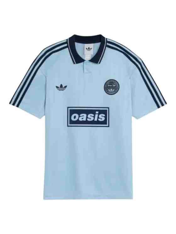 Camiseta Oasis x Adidas Live '25 Edición Celeste (ID: 2498)