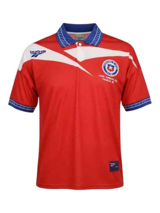 Camiseta Selección Chilena Titular 1998 Retro Reebok (ID: 4505)