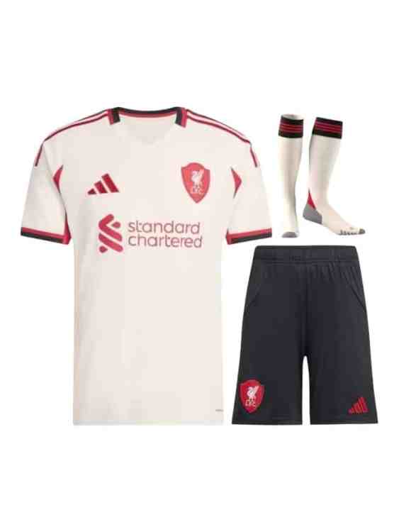 Kit Infantil Liverpool Visitante 2025/26 Adidas (ID: 4819)