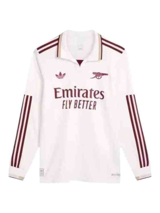 Camiseta Arsenal Tercera 2025/26 Adidas Versión Partido Manga Larga (ID: 6084)