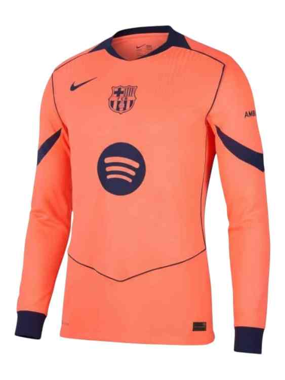 Camiseta Barcelona Tercera 2025/26 Nike Versión Partido Manga Larga (ID: 6017)