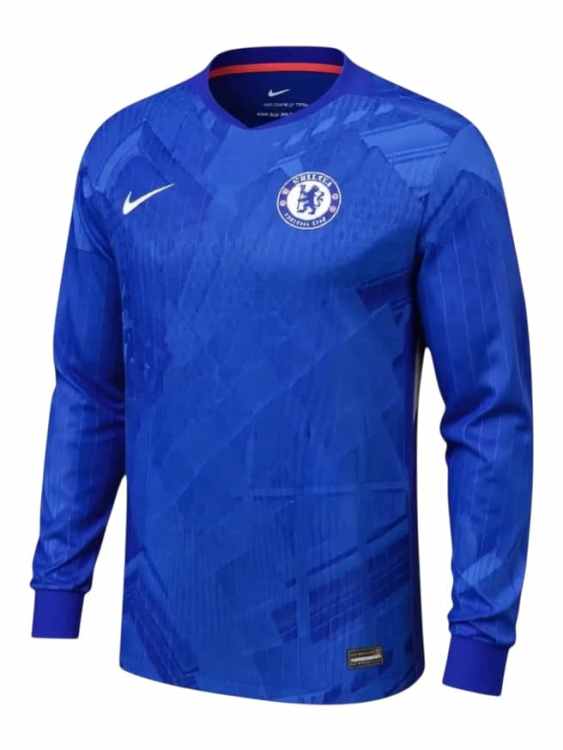 Camiseta Chelsea Titular 2025/26 Nike Versión Partido Manga Larga (ID: 5962)