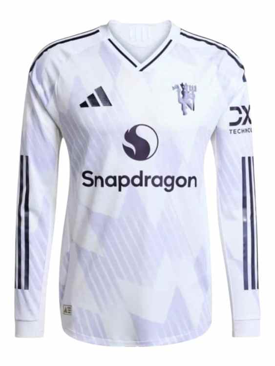 Camiseta Manchester United Visitante 2025/26 Adidas Versión Partido Manga Larga (ID: 6057)