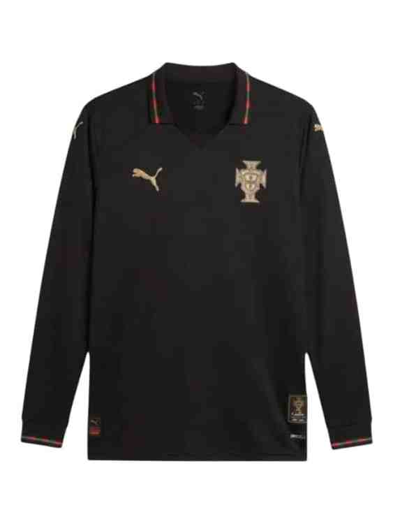 Camiseta Portugal Pantera Negra 2026/27 Puma Versión Partido Manga Larga (ID: 6505)