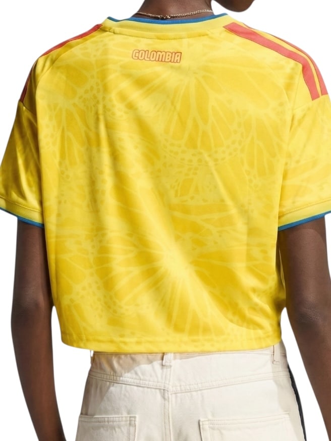 Camiseta Colombia Titular Cropped 2026/27 Adidas Mujer (ID: 7177)