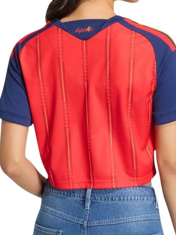 Camiseta España Titular Cropped 2026/27 Adidas Mujer (ID: 7178)