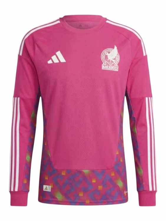 Camiseta México Arquero Manga Larga 2026/27 Adidas Versión Partido (ID: 7156)