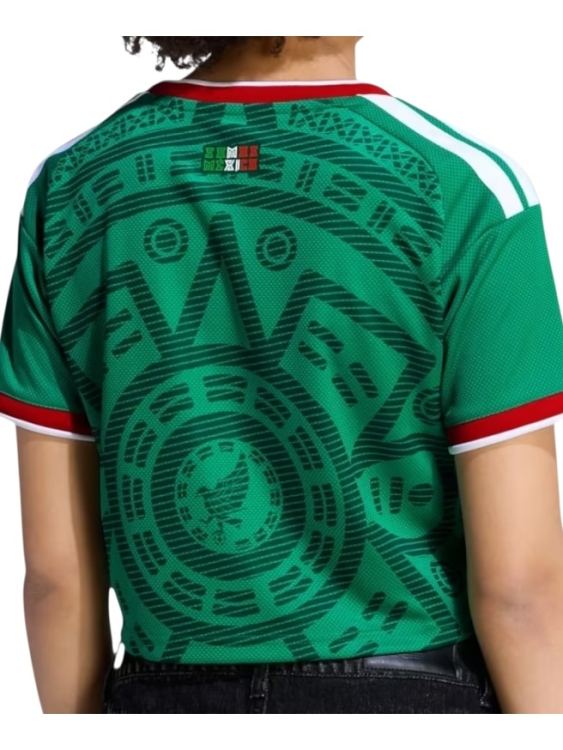 Camiseta México Titular Cropped 2026/27 Adidas Mujer (ID: 7180)
