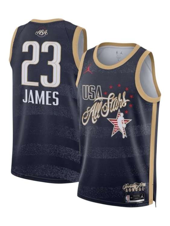 Camiseta Los Angeles Lakers LeBron James 23 All Star NBA Jordan (ID: 8393)