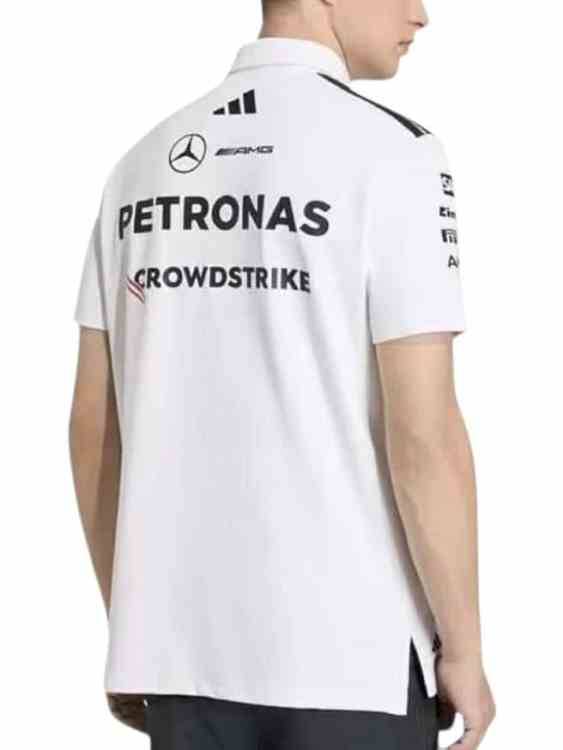 Polera Mercedes AMG Petronas Adidas Polo F1 White (ID: 8392)