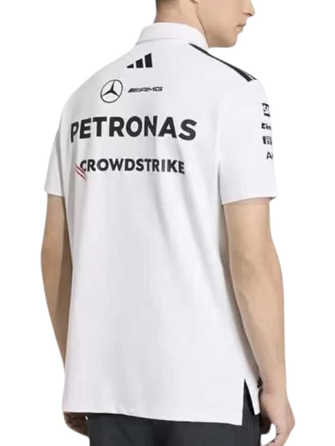 Polera Mercedes AMG Petronas Adidas Polo F1 White (ID: 8392)