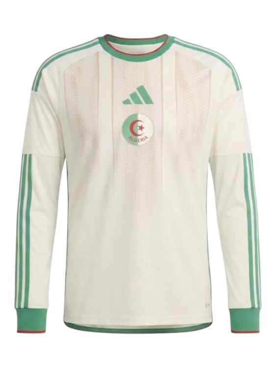 Camiseta Argelia Titular 2026/27 Adidas Versión Partido Manga Larga (ID: 9480)