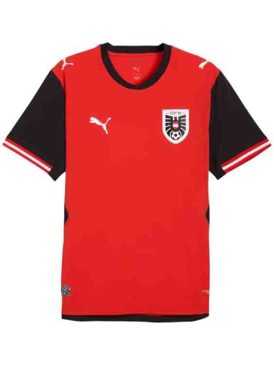 Camiseta Austria Titular 2026/27 Puma Versión Partido (ID: 9081)