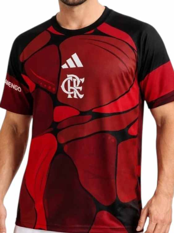 Camiseta Flamengo Pre Partido 2026/27 Adidas (ID: 9083)