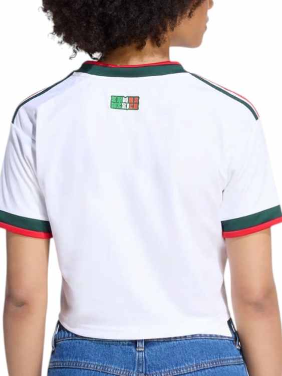 Camiseta México Cropped Visitante 2026/27 Adidas Mujer (ID: 9433)