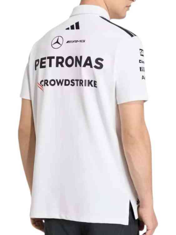 Polera Mercedes AMG Petronas Adidas Polo F1 White (ID: 9085)