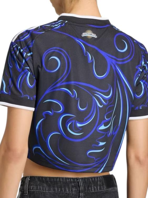 Camiseta Argentina Visitante Cropped 2026/27 Adidas Mujer (ID: 9720)