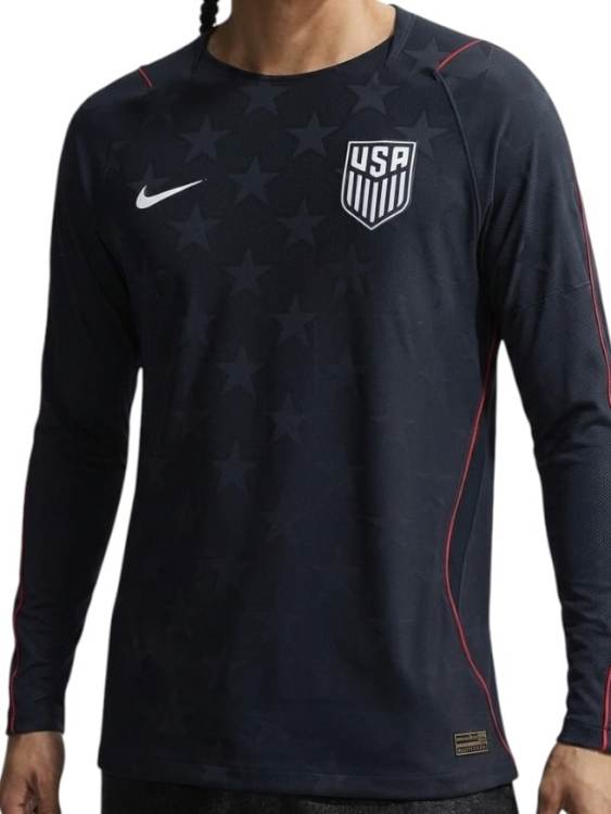 Camiseta Estados Unidos Visitante Manga Larga 2026/27 Nike Versión Partido (ID: 9929)