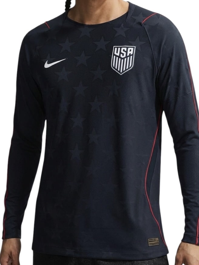 Camiseta Estados Unidos Visitante Manga Larga 2026/27 Nike Versión Partido (ID: 9929)
