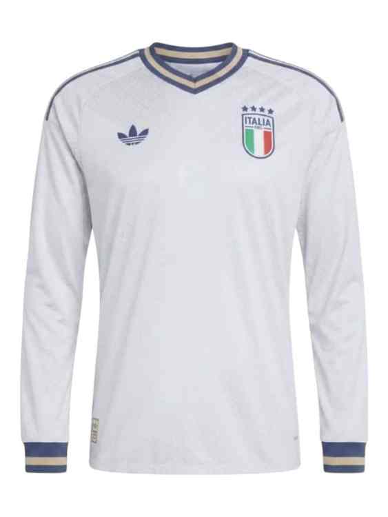 Camiseta Italia Visitante 2026/27 Adidas Versión Partido Manga Larga (ID: 9742)