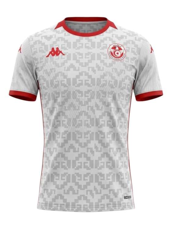 Camiseta Túnez Visitante 2026/27 Kappa - Versión Partido (ID: 9875)