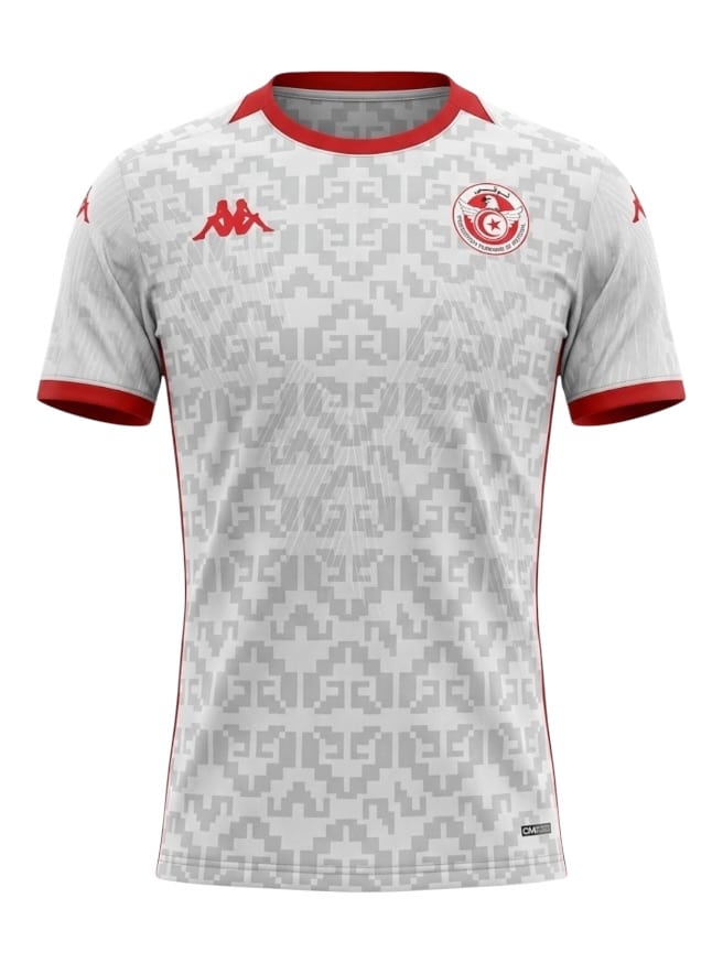 Camiseta Túnez Visitante 2026/27 Kappa - Versión Partido (ID: 9875)