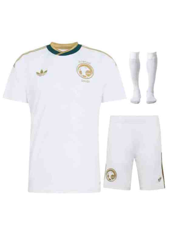Kit Infantil Arabia Saudita Visitante 2026/27 Adidas (ID: 9738)