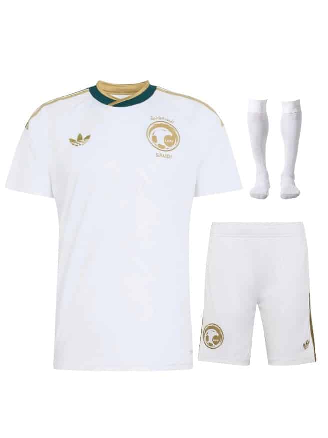 Kit Infantil Arabia Saudita Visitante 2026/27 Adidas (ID: 9738)