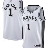 Camiseta San Antonio Spurs Victor Wembanyama 1 White NBA Nike (ID: 10785)
