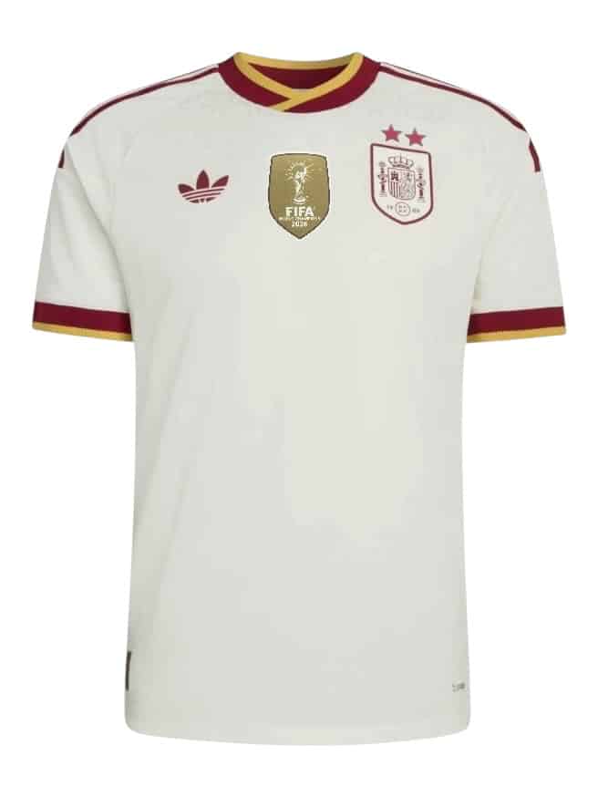 Camiseta España 2 Estrellas Visitante 2026/27 Adidas - Versión Partido