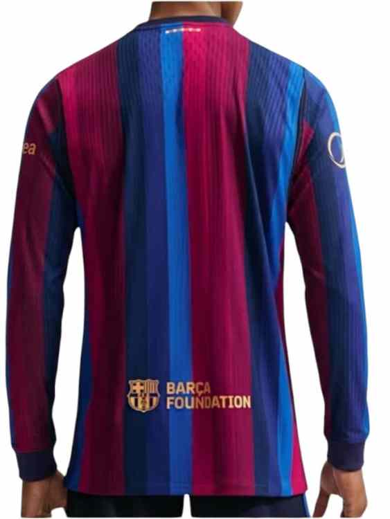 Camiseta Manga Larga Barcelona Titular 2026/27 Nike – Versión Partido (ID: 11272)