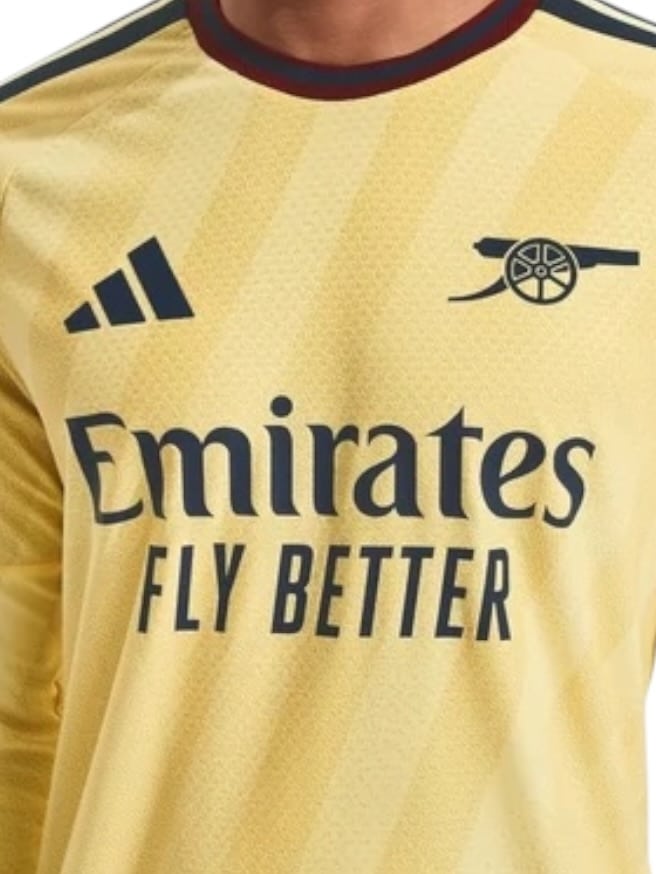 Camiseta Manga Larga Arsenal Tercera 2026/27 Adidas Versión Partido (ID: 12216)