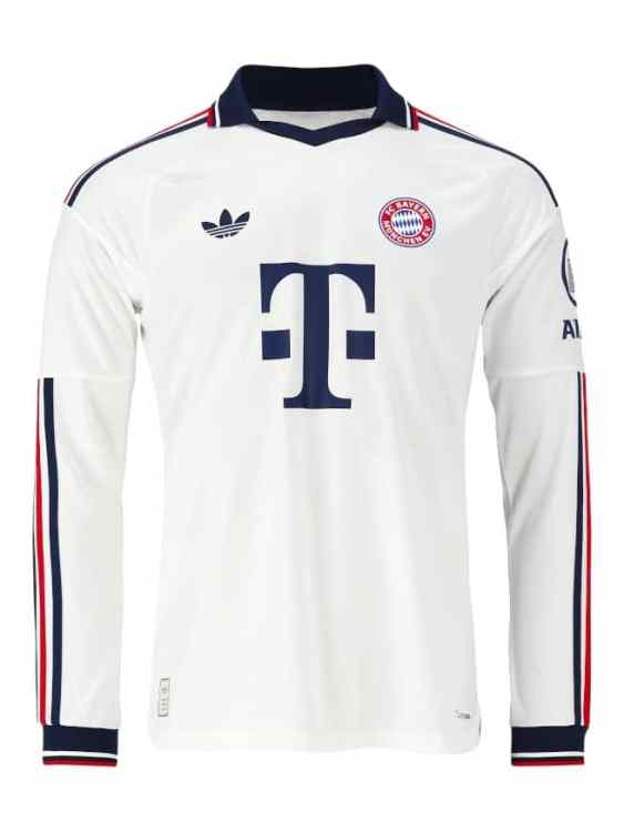 Camiseta Manga Larga Bayern Múnich Visitante 2026/27 Adidas – Versión Partido (ID: 11893)