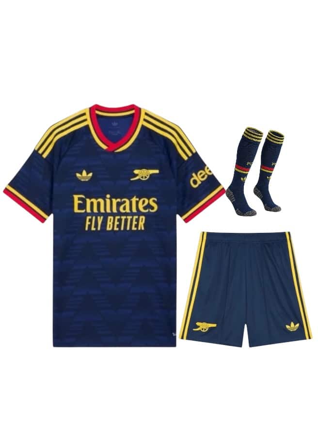 Kit Infantil Arsenal Visitante 2026/27 Adidas (ID: 11829)